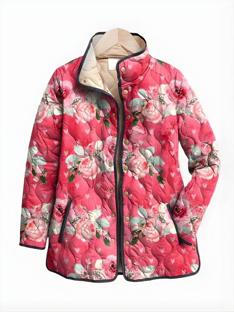 The Wren™ — Vintage Floral Quilted Jacket