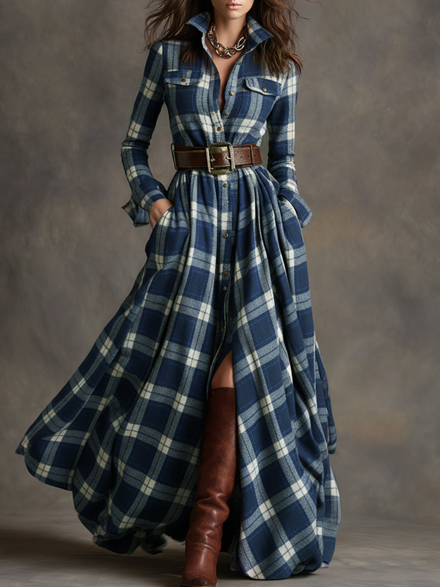 The Unity™ | Plaid Statement Maxi Dress