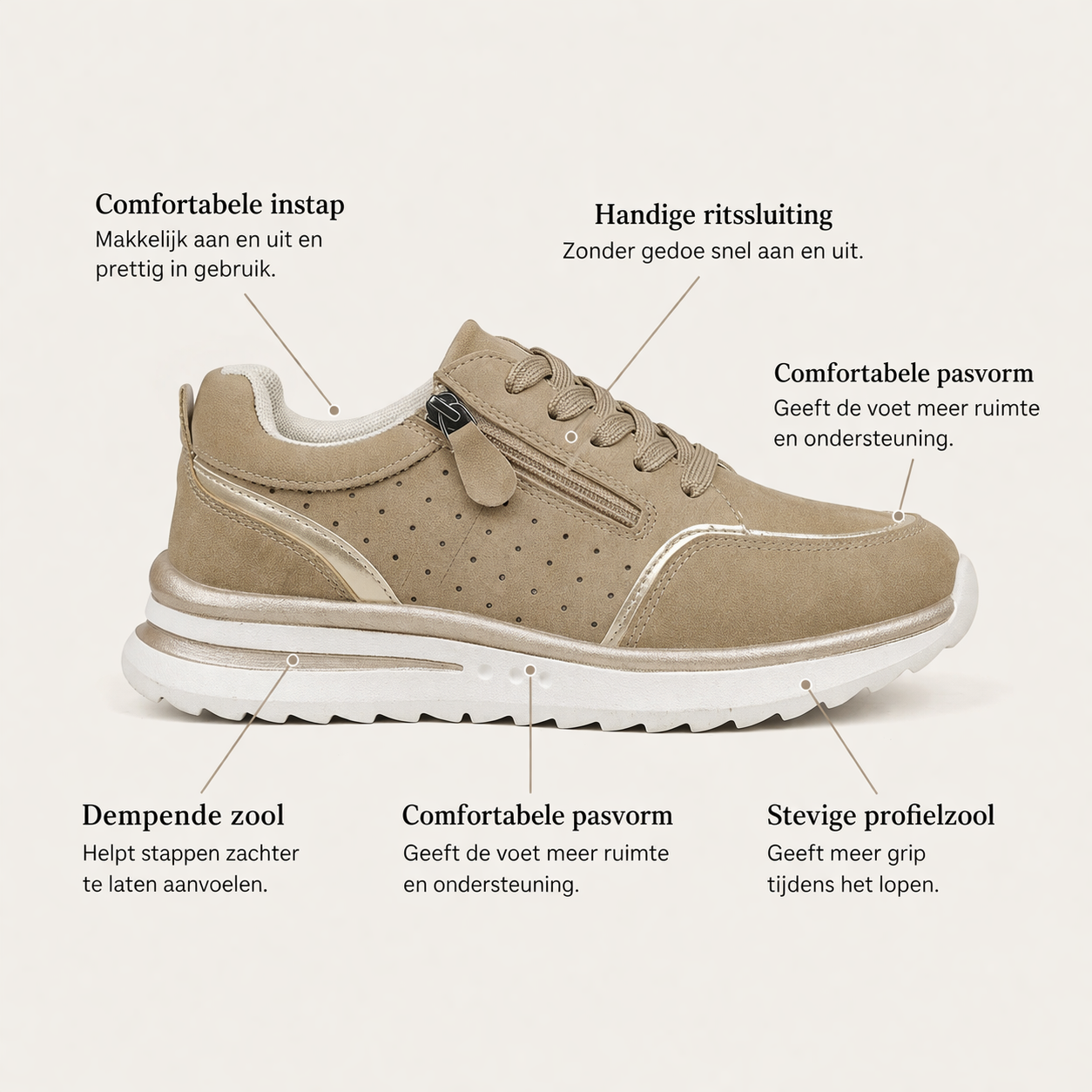 The AeroFlex™ | Premium All-Day Support Sneaker