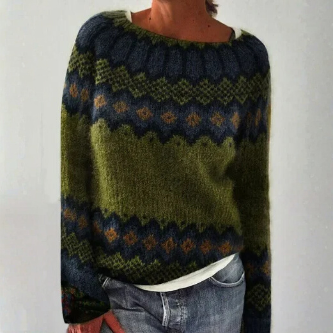 Olivia | Retro Knit Sweater
