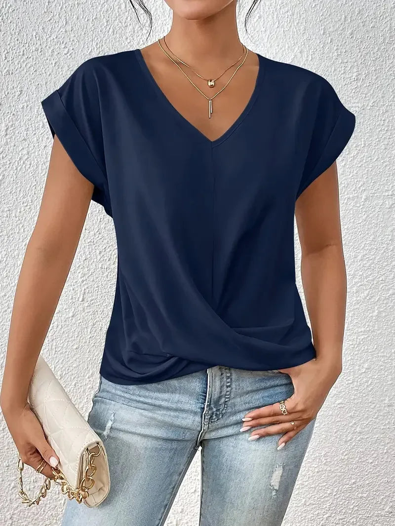 Lara™ Elegant V-Neck Tee