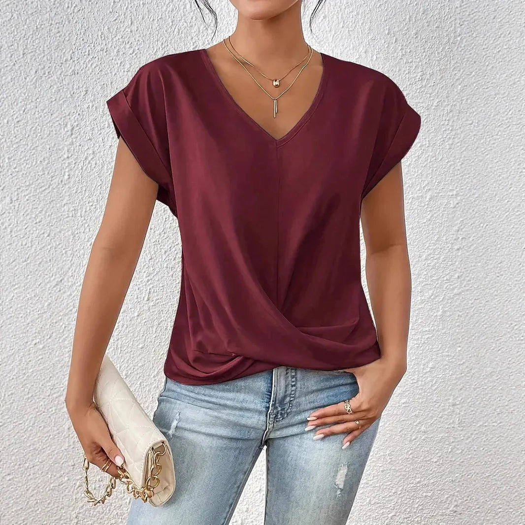 Lara™ Elegant V-Neck Tee