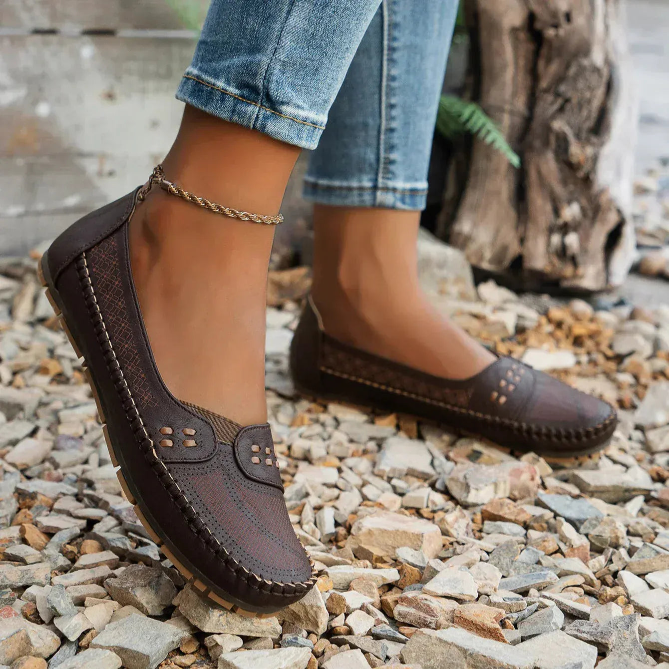 Elodie Perforated Loafer