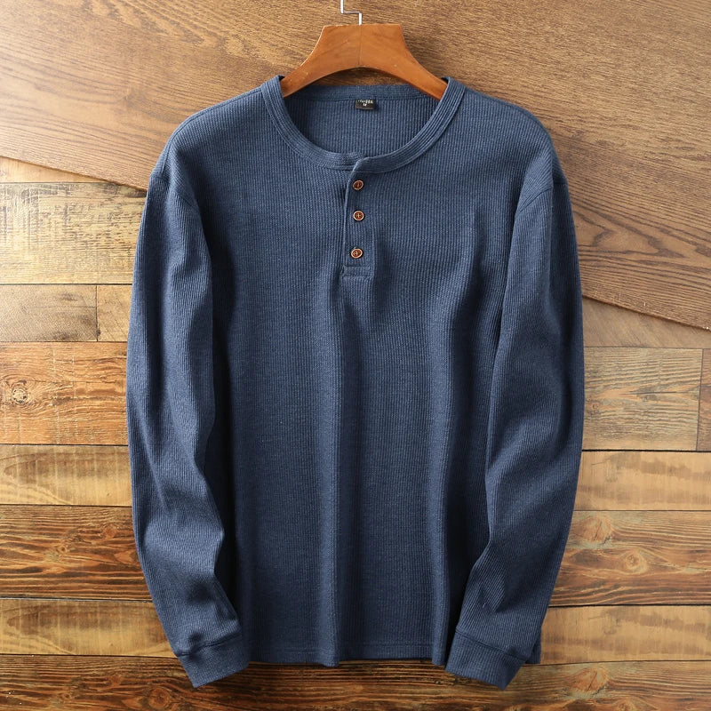 The Meyer™ | Textured Henley Shirt