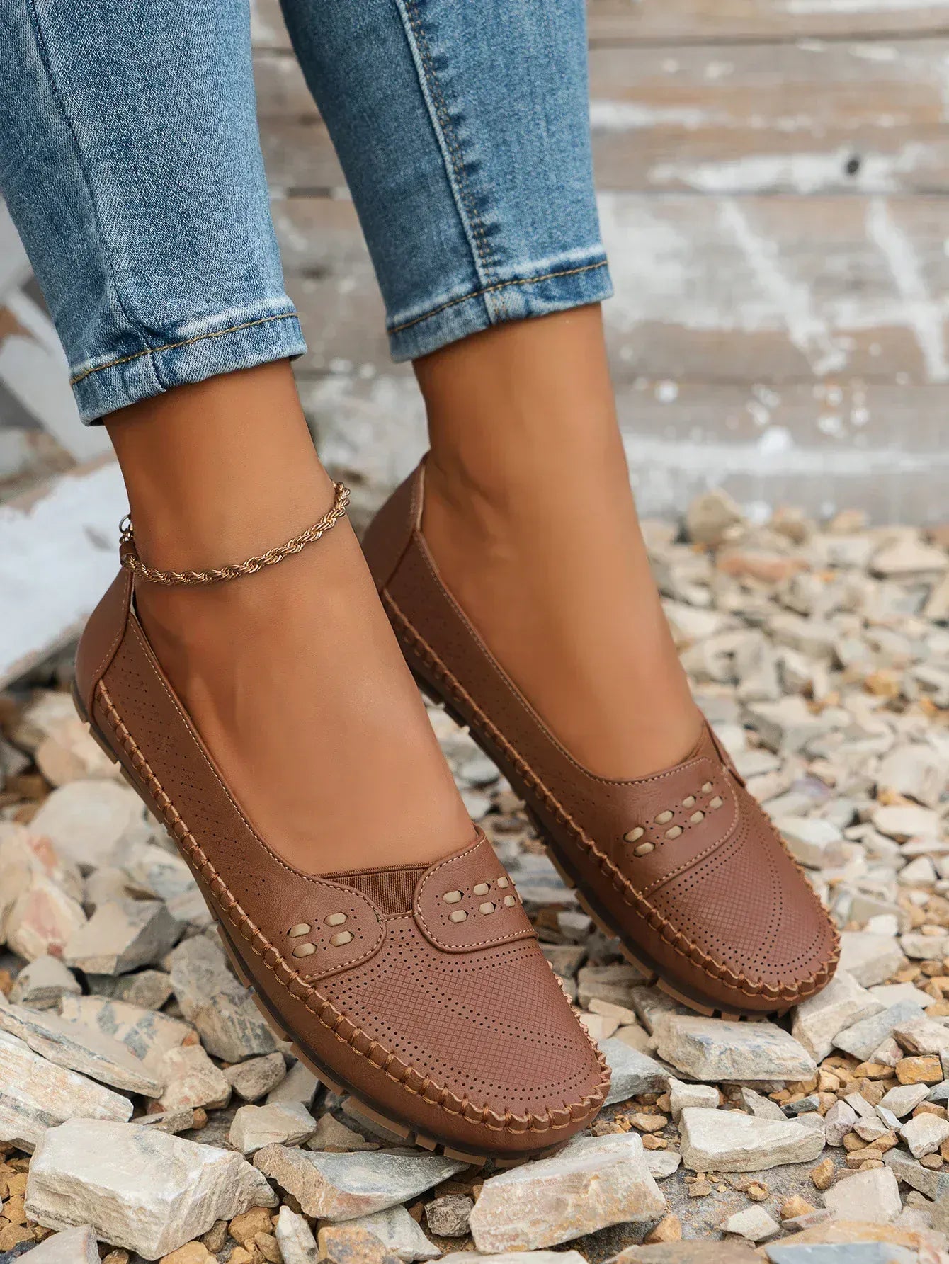 Elodie Perforated Loafer