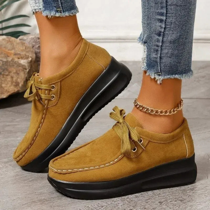 Maelle Suede-Look Lace Loafer