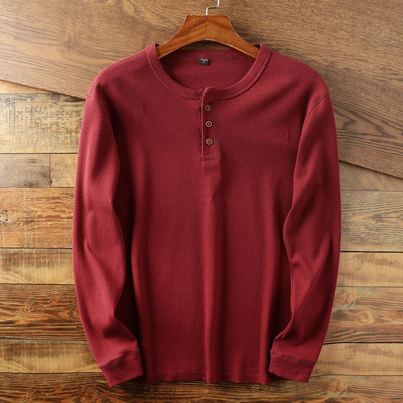 The Meyer™ | Textured Henley Shirt