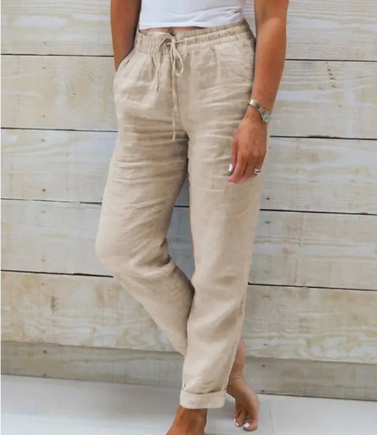 Estelle | Cotton-Linen Trousers