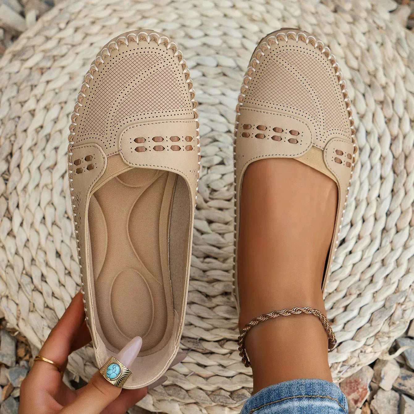 Elodie Perforated Loafer