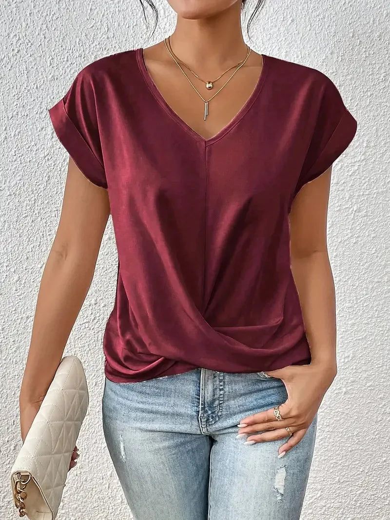 Lara™ Elegant V-Neck Tee
