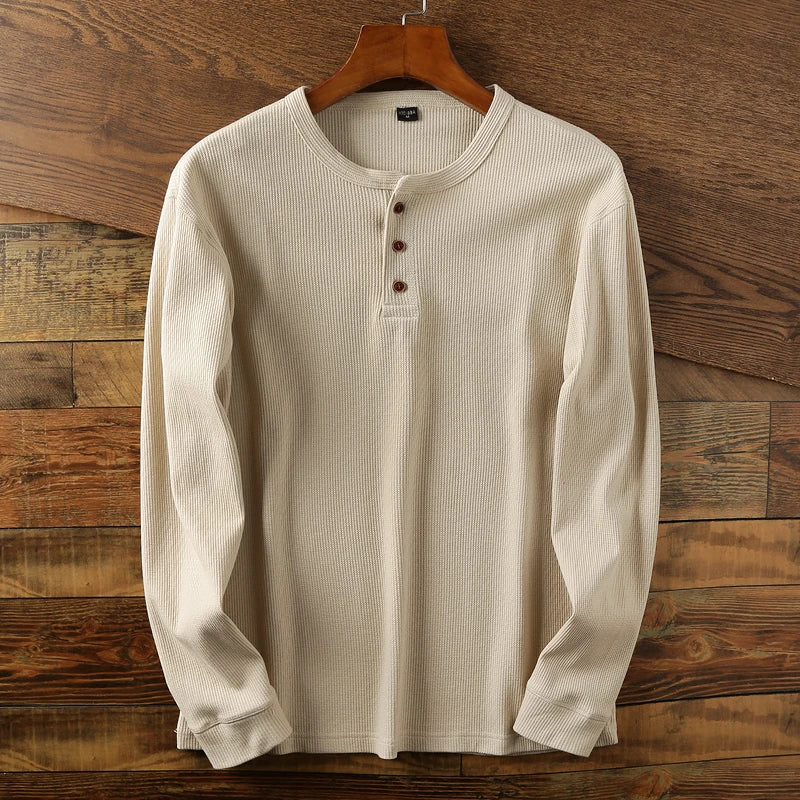 The Meyer™ | Textured Henley Shirt