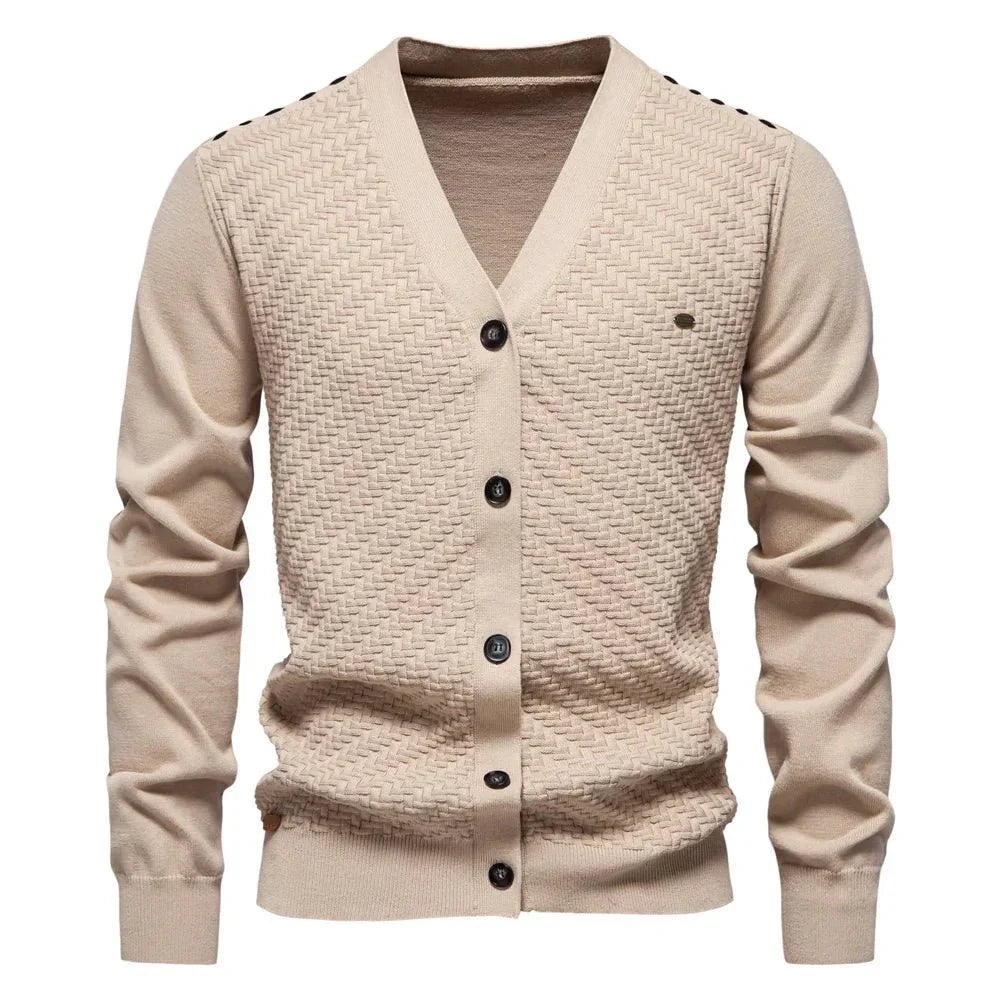 Alistair | Warm Men's Cardigan With V-Neck