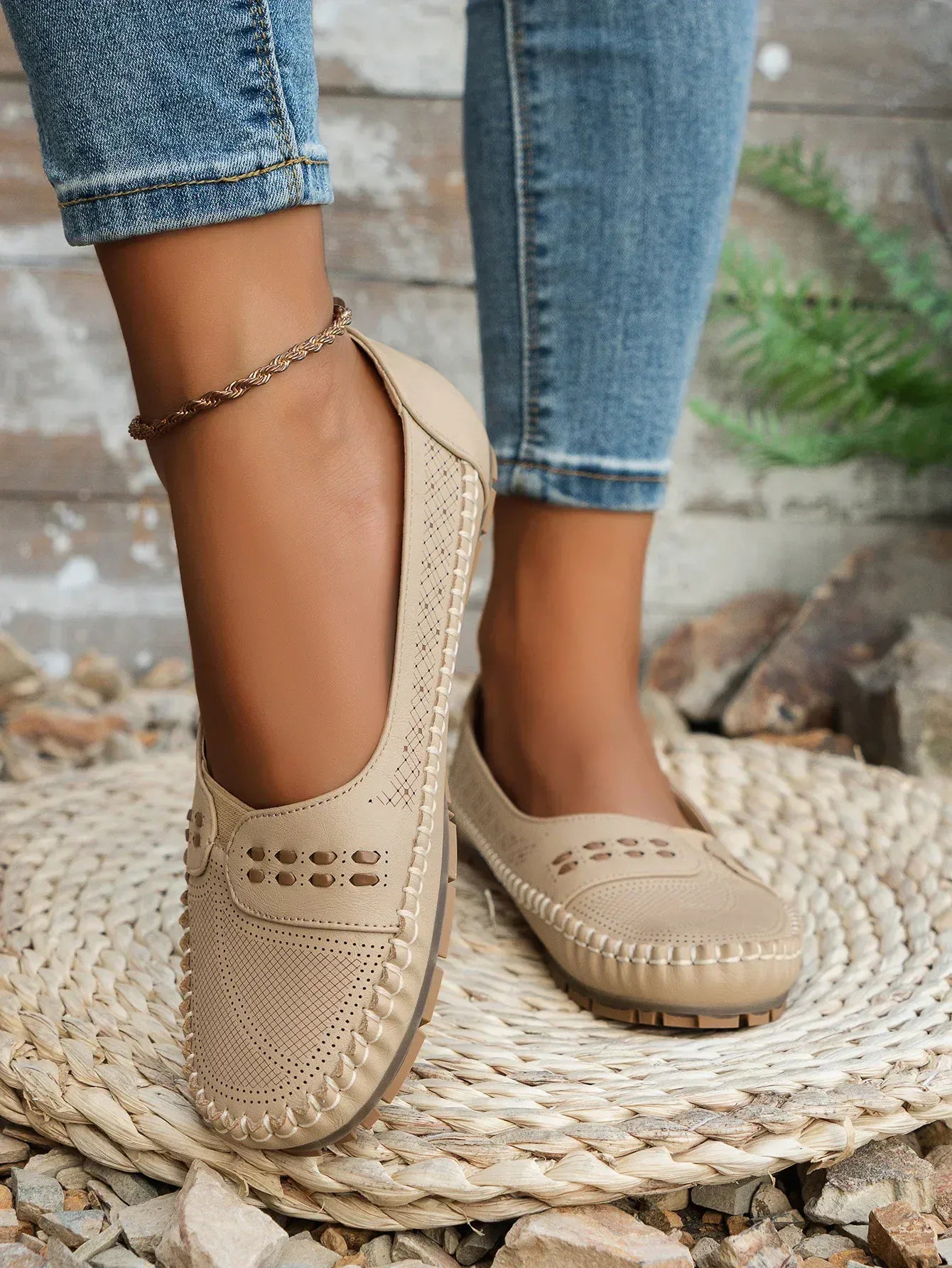 Elodie Perforated Loafer