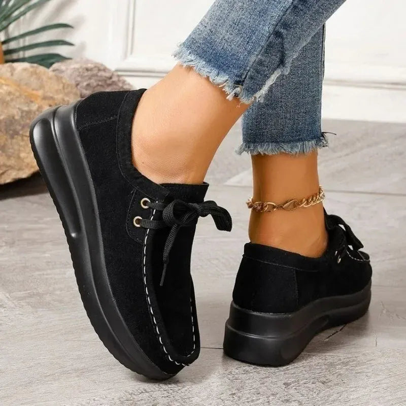 Maelle Suede-Look Lace Loafer