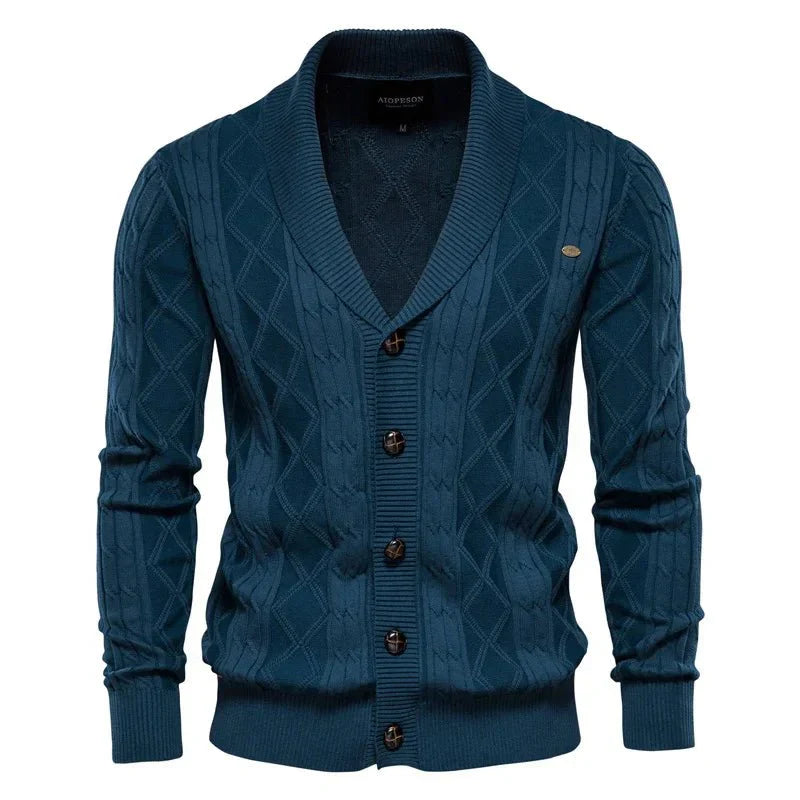 Cedric | Men's Cardigan With Button Placket