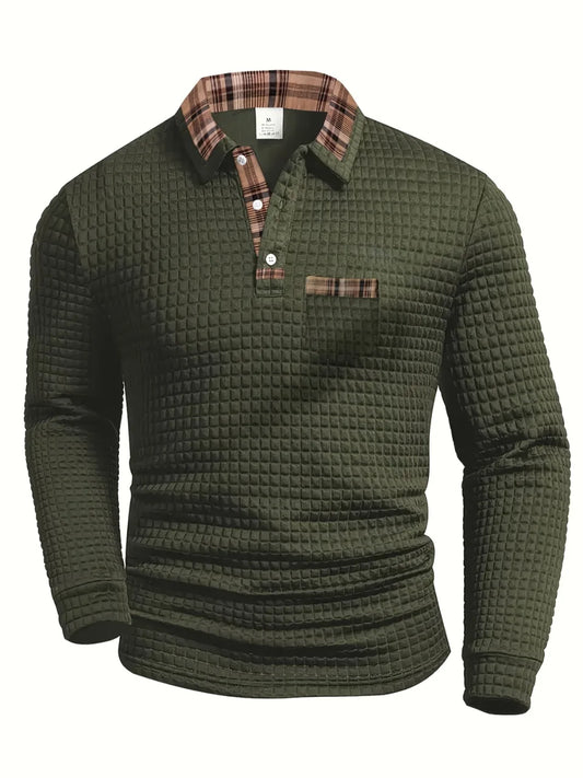 The Hudson™ | Textured Long-Sleeve Polo