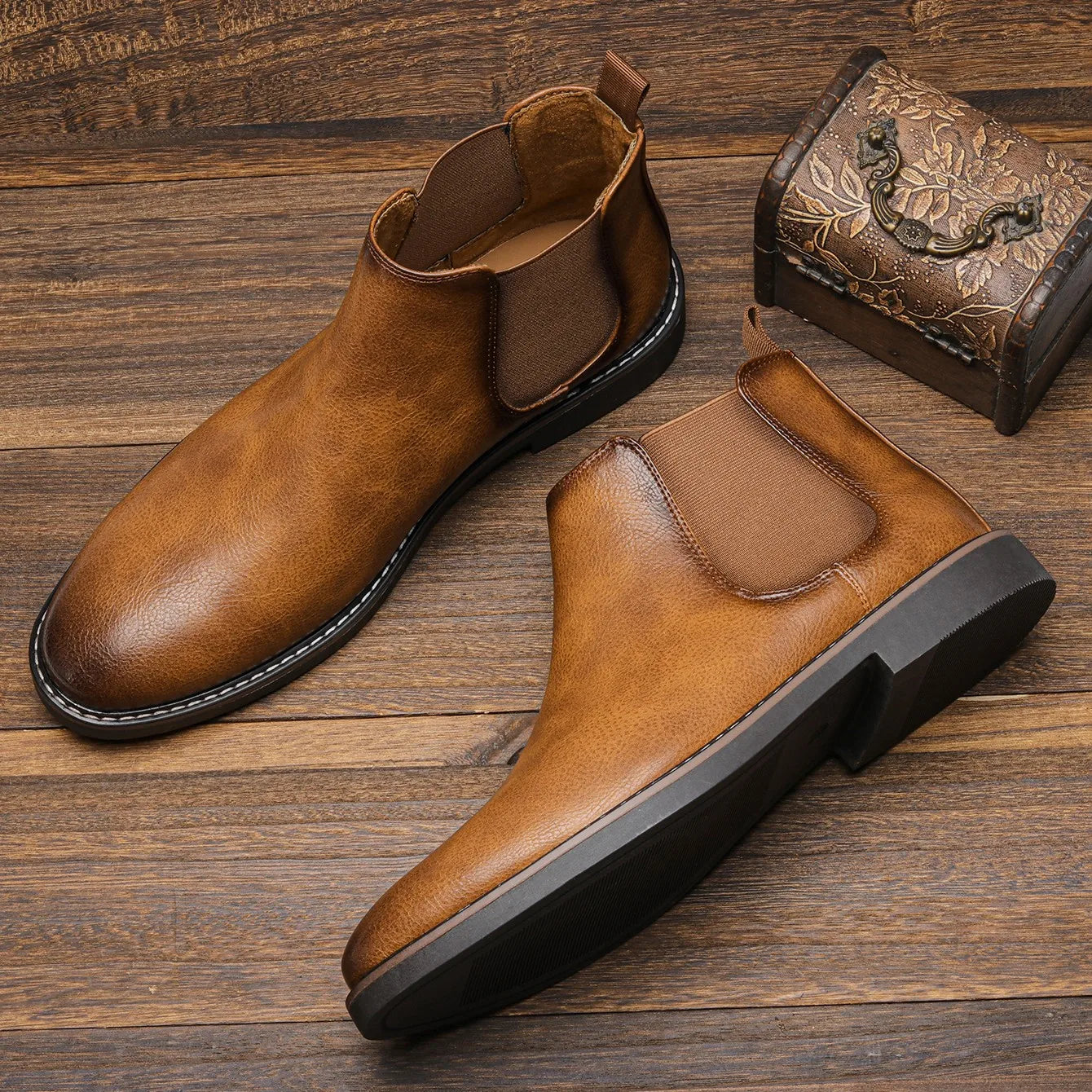 Hudson™ Leather-Look Chelsea Boot