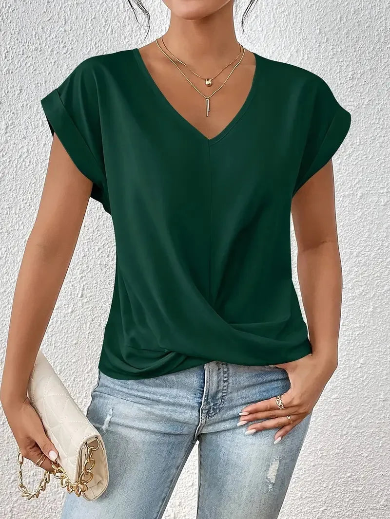 Lara™ Elegant V-Neck Tee
