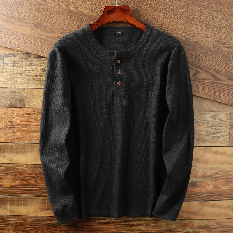 The Meyer™ | Textured Henley Shirt