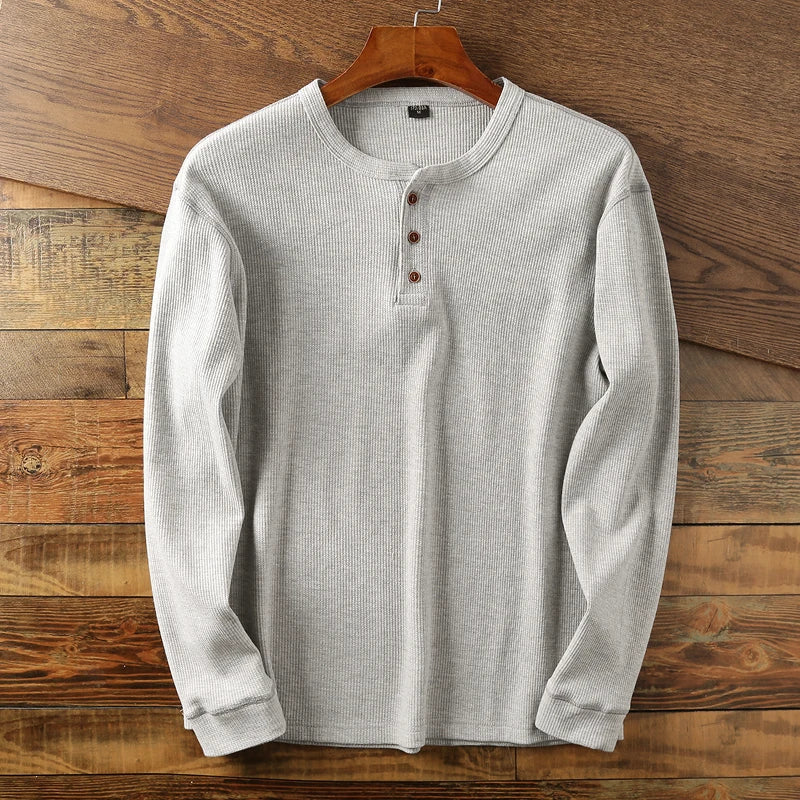 The Meyer™ | Textured Henley Shirt