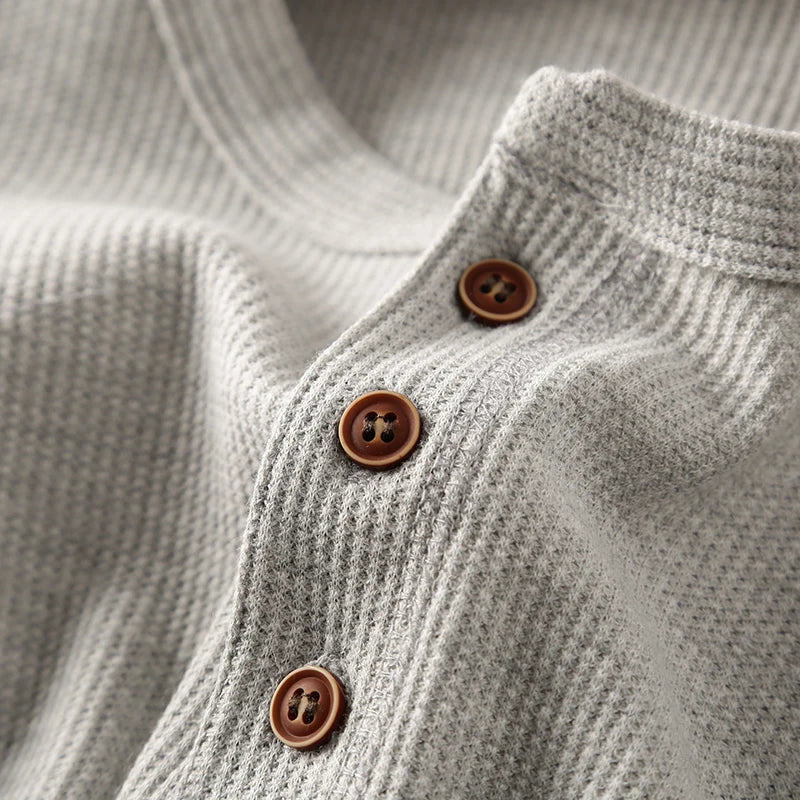 The Meyer™ | Textured Henley Shirt