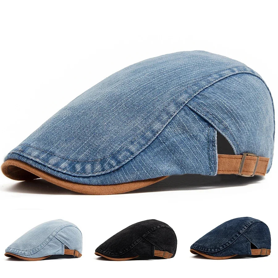 The Reid™ — Classic Denim Flat Cap