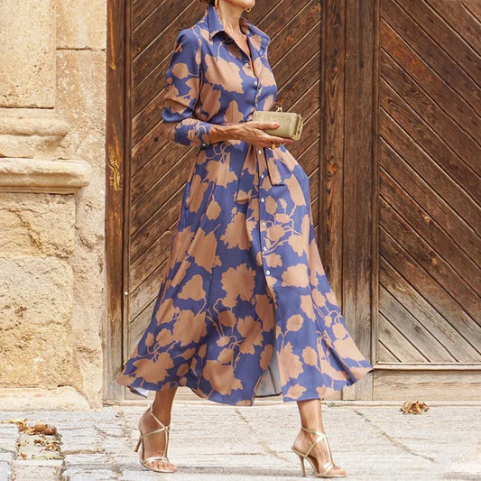 Élise | Elegant Long Dress with Long Sleeves