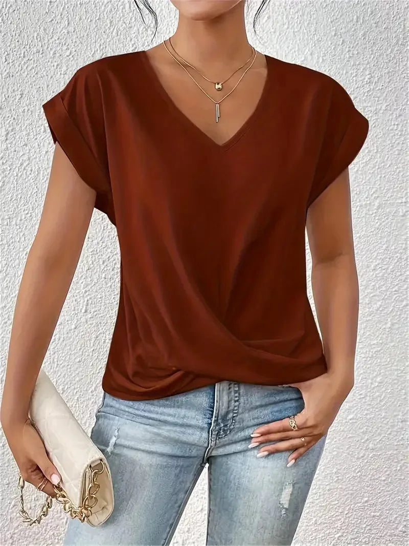 Lara™ Elegant V-Neck Tee
