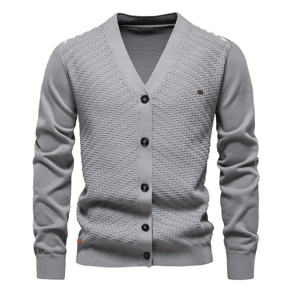 Alistair | Warm Men's Cardigan With V-Neck