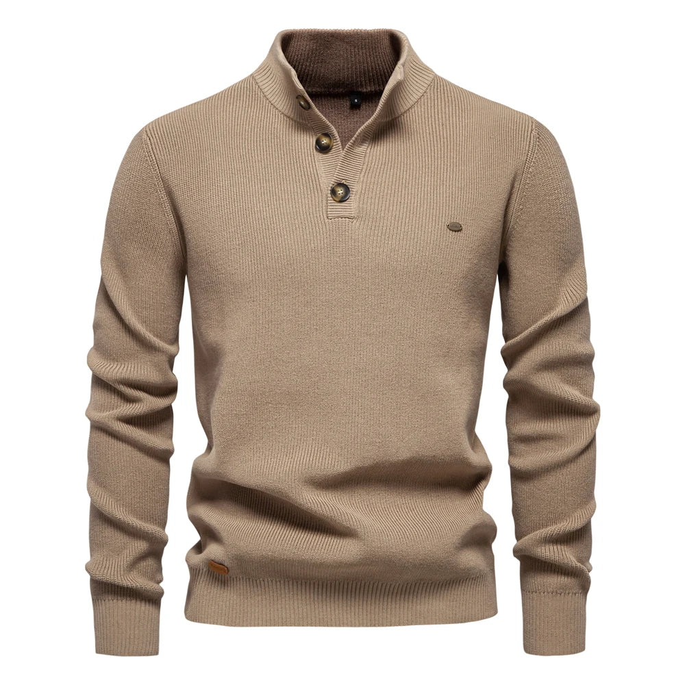 Leopold | Stylish Men's Sweater With Button Design