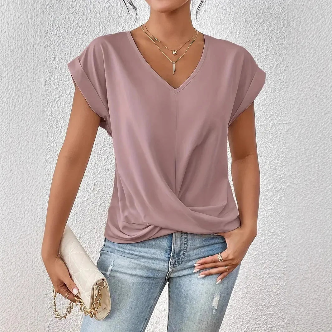Lara™ Elegant V-Neck Tee