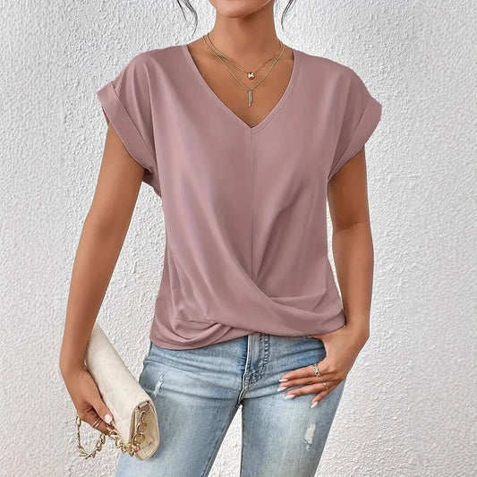 Lara™ Elegant V-Neck Tee