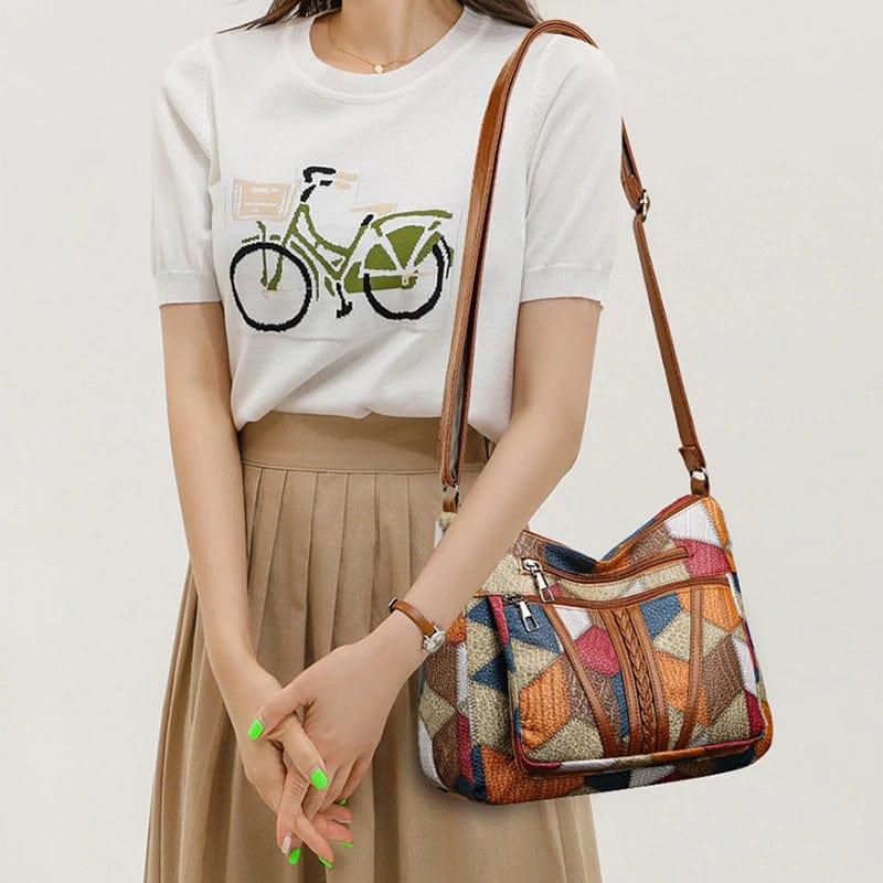 The Solara™ | Mosaic Patchwork Handbag