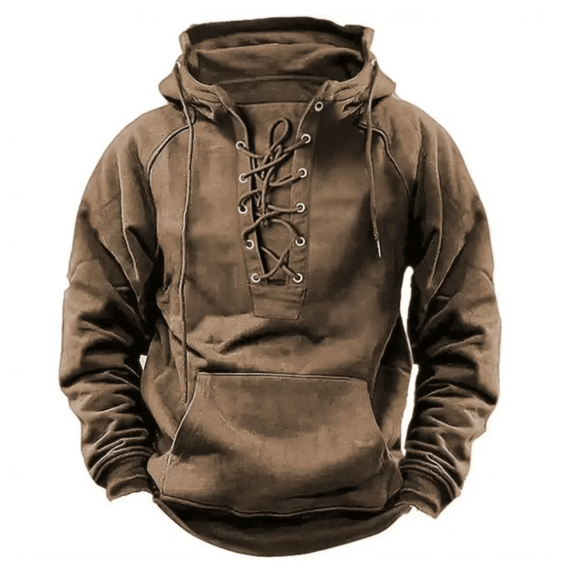 The Ronan™ | Rugged Heritage Lace-Up Hoodie