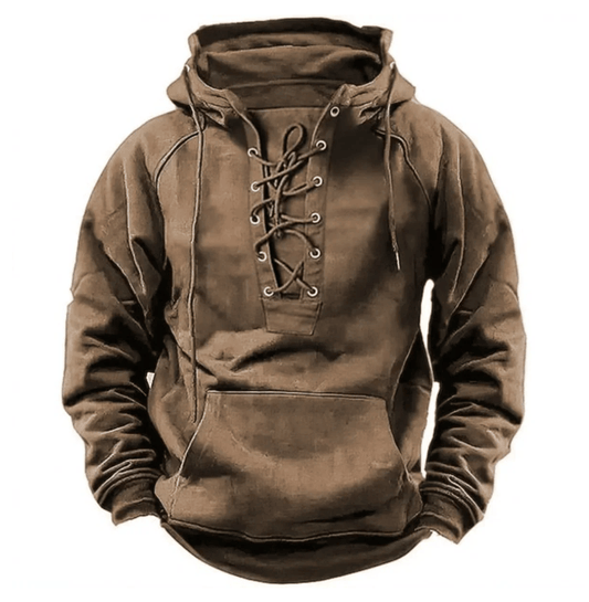 The Ronan™ | Rugged Heritage Lace-Up Hoodie