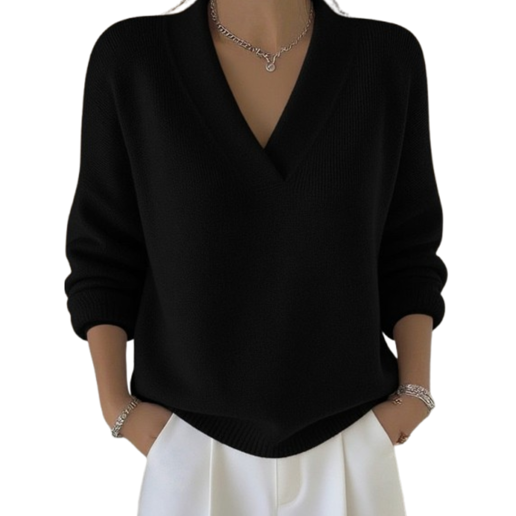 Shirley™| Effortless V Neck Sweater