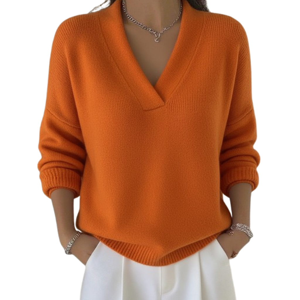 Shirley™| Effortless V Neck Sweater