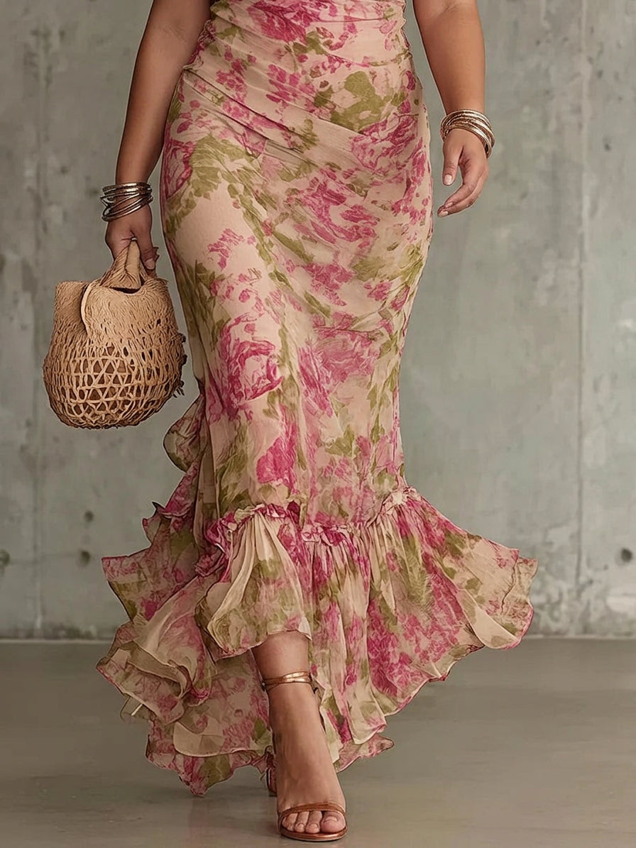 Mae™ Floral Puff-Sleeve Maxi Dress