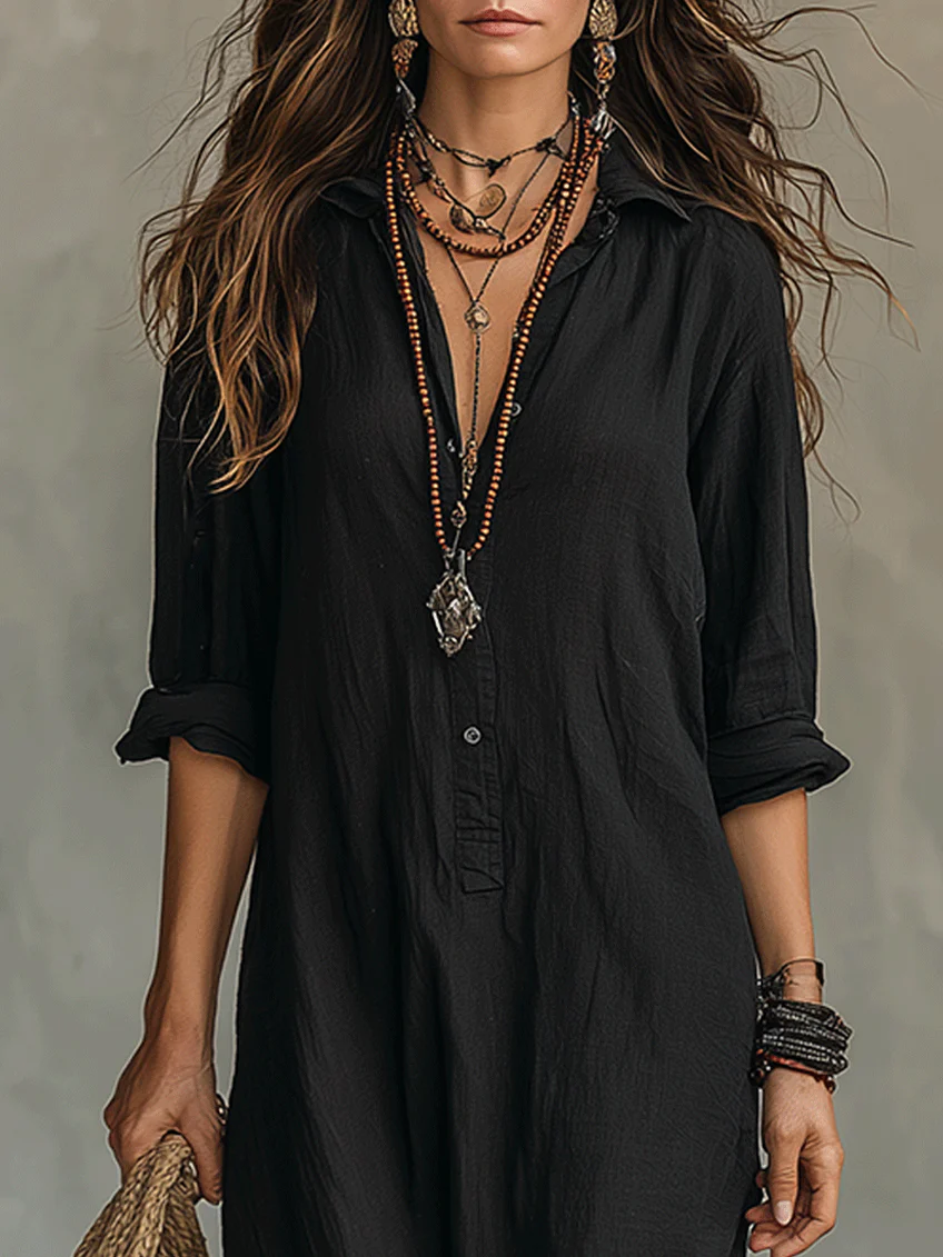 Sienna™ Relaxed Maxi Shirt Dress