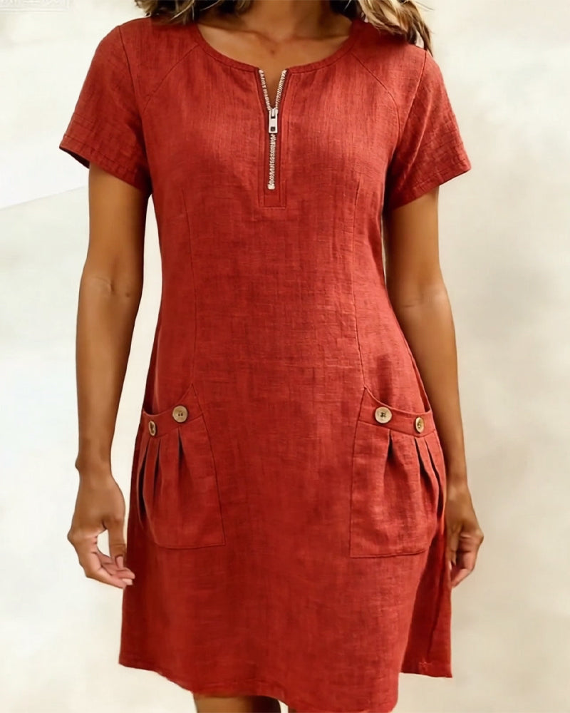 Poppy™ Zip-Front Dress