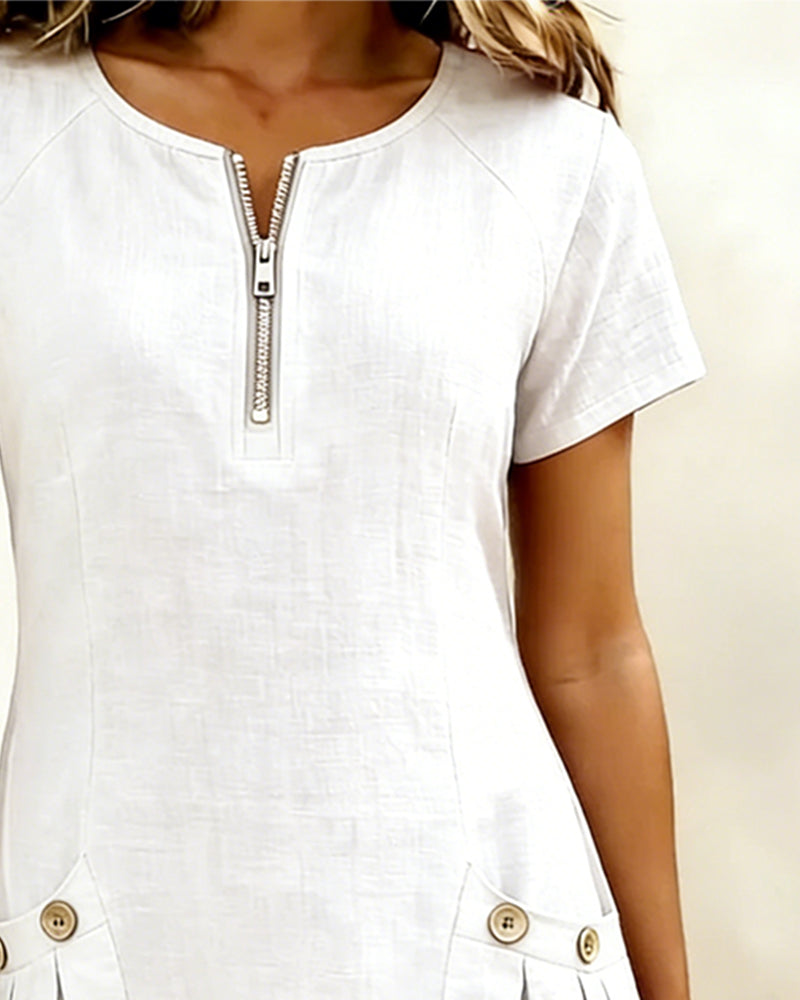 Poppy™ Zip-Front Dress