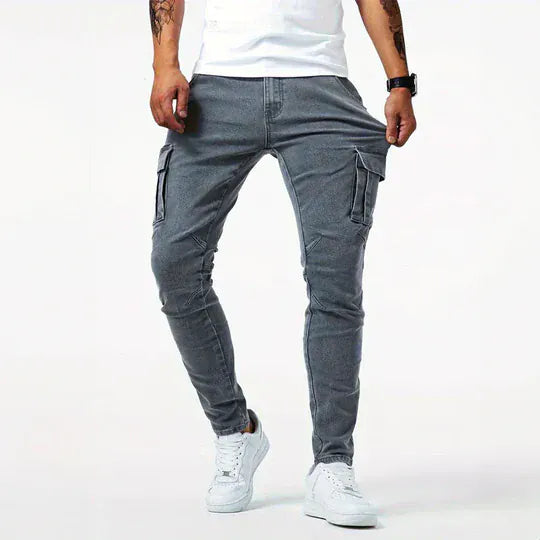 Edmund | Cargo Denim Skinny Jeans