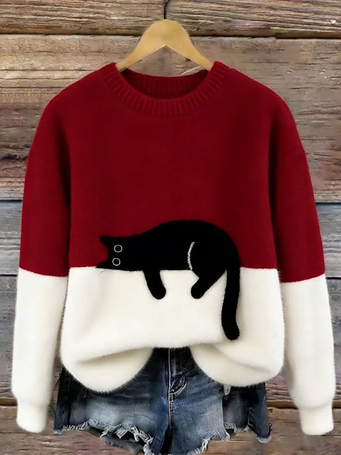 Marlowe™ Soft Cat Graphic Jumper