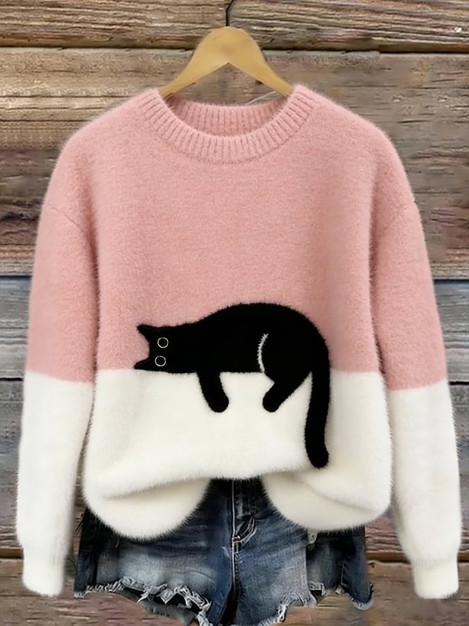 Marlowe™ Soft Cat Graphic Jumper