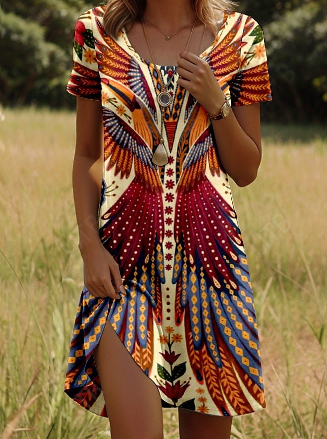 Reese™ Trendy Ethnic Printed Summer Dress