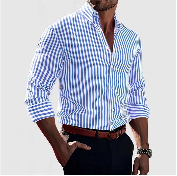 The Ephraim™ — Classic Striped Shirt