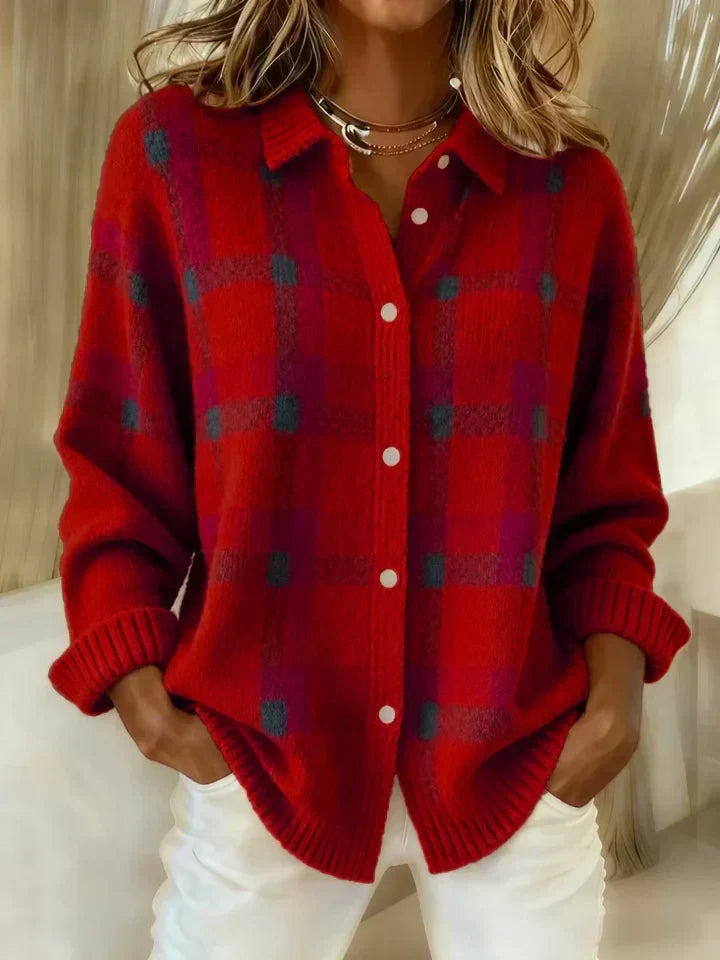 Danique™ | Cloud-Soft Plaid Button-Up
