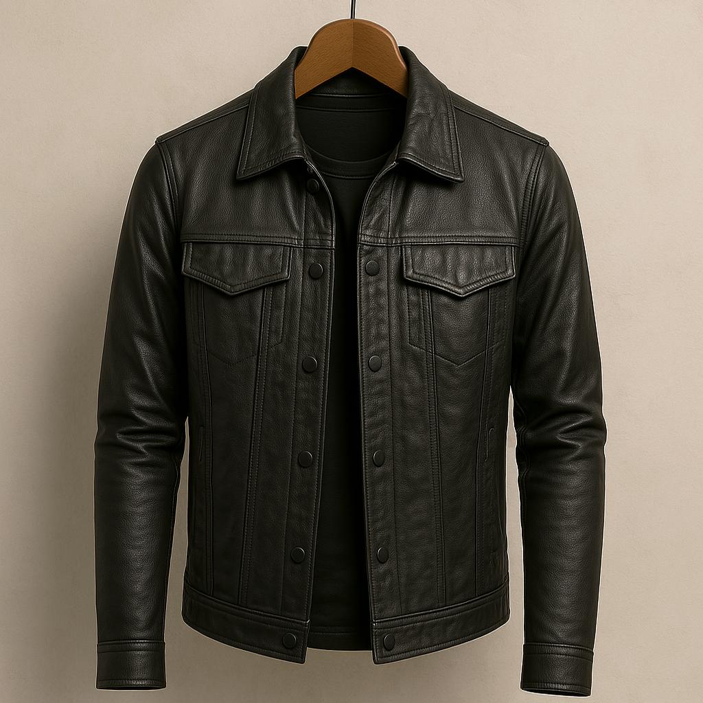 Freddie | Premium Leather Jacket In Motorcycle Style