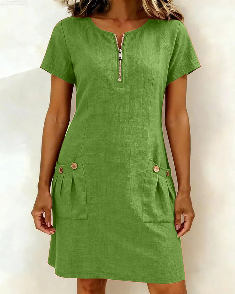 Poppy™ Zip-Front Dress