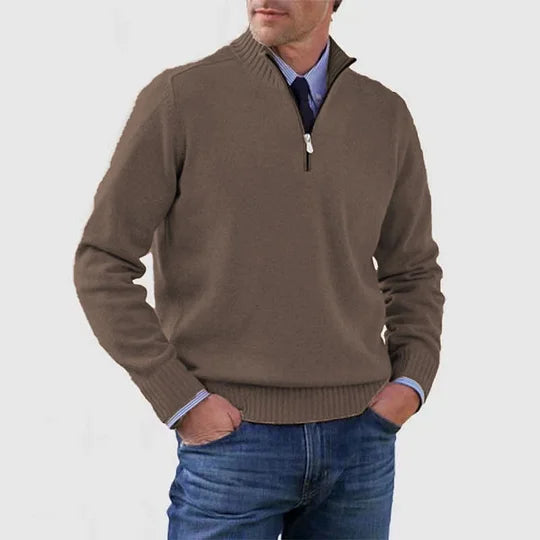 The Howard™ | Essential Zip-Neck Sweater
